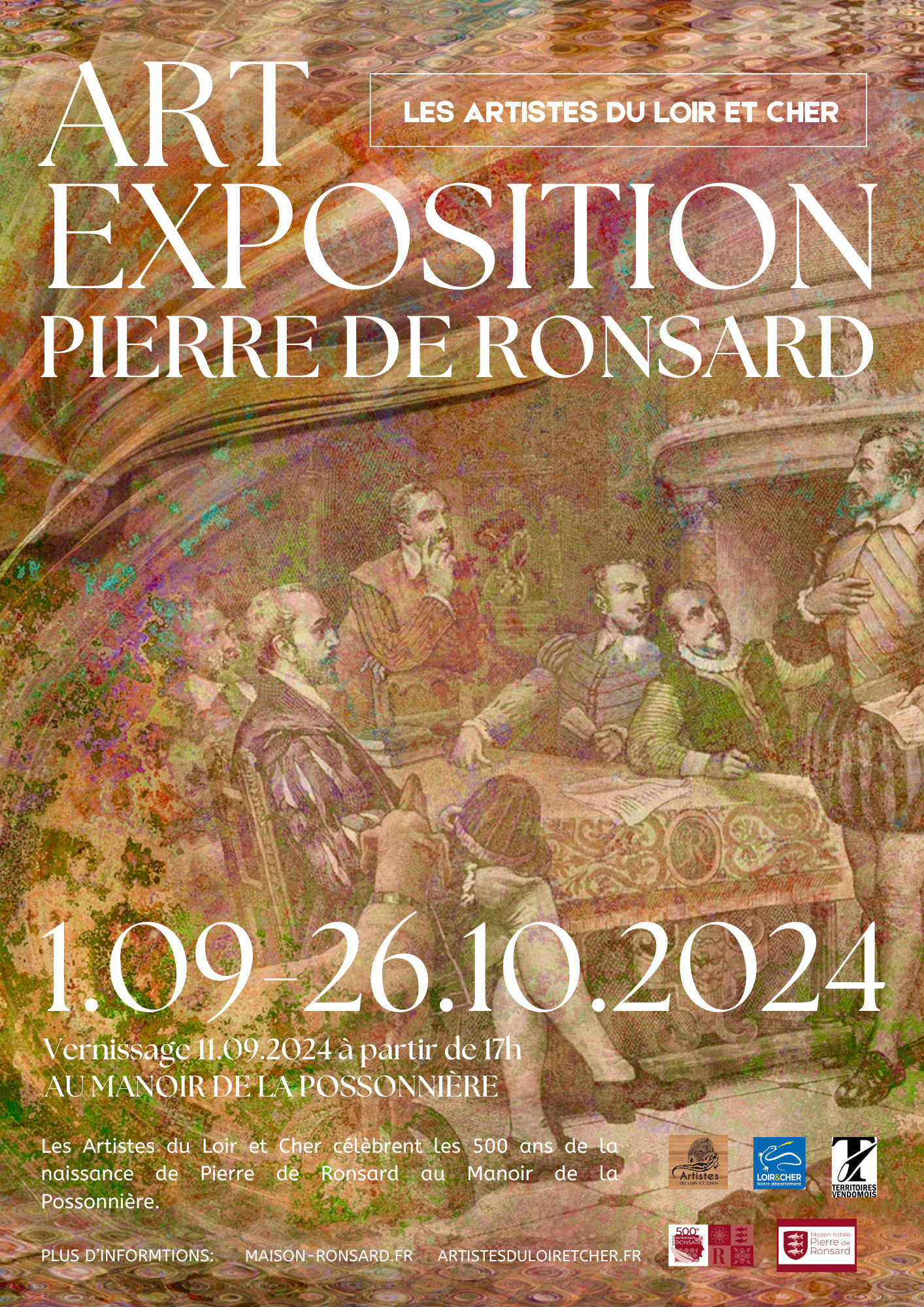 Exposition artistique à la Possonnière pour les 500 ans de la naissance de Pierre de Ronsard