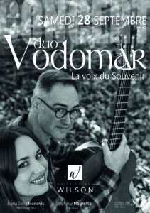 Concert Duo Vodomar à la Galerie Wilson Blois